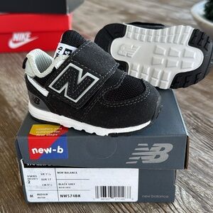 New Balance Kids Shoes in Black and White